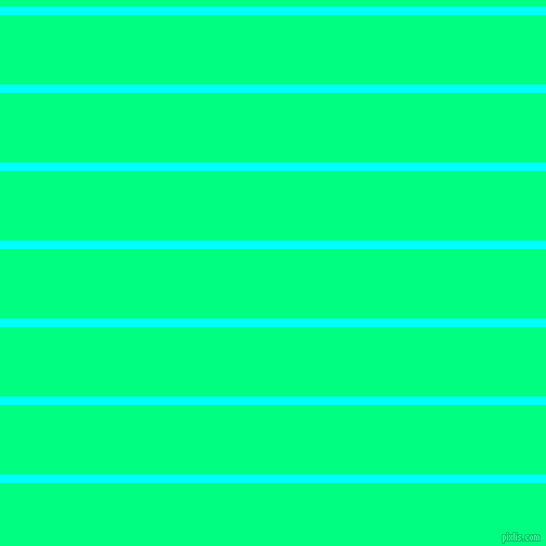 horizontal lines stripes, 8 pixel line width, 64 pixel line spacing, Aqua and Spring Green horizontal lines and stripes seamless tileable