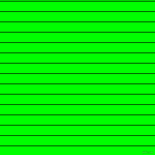 horizontal lines stripes, 2 pixel line width, 32 pixel line spacing, Black and Lime horizontal lines and stripes seamless tileable
