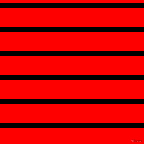 horizontal lines stripes, 16 pixel line width, 64 pixel line spacing, Black and Red horizontal lines and stripes seamless tileable