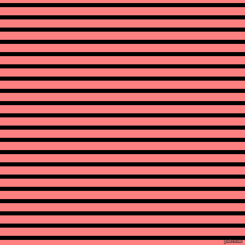 horizontal lines stripes, 8 pixel line width, 16 pixel line spacing, Black and Salmon horizontal lines and stripes seamless tileable
