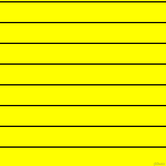 horizontal lines stripes, 4 pixel line width, 64 pixel line spacing, Black and Yellow horizontal lines and stripes seamless tileable