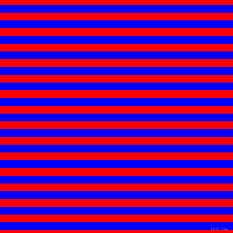 horizontal lines stripes, 16 pixel line width, 16 pixel line spacing, Blue and Red horizontal lines and stripes seamless tileable
