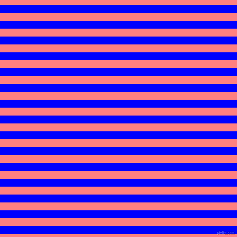 horizontal lines stripes, 16 pixel line width, 16 pixel line spacing, Blue and Salmon horizontal lines and stripes seamless tileable