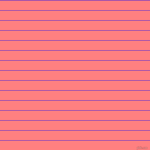 horizontal lines stripes, 1 pixel line width, 32 pixel line spacing, Blue and Salmon horizontal lines and stripes seamless tileable