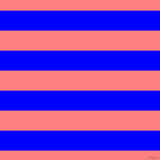 horizontal lines stripes, 64 pixel line width, 64 pixel line spacing, Blue and Salmon horizontal lines and stripes seamless tileable