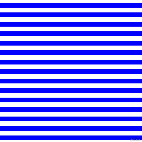 horizontal lines stripes, 16 pixel line width, 16 pixel line spacing, Blue and White horizontal lines and stripes seamless tileable