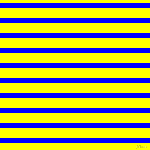 horizontal lines stripes, 16 pixel line width, 32 pixel line spacing, Blue and Yellow horizontal lines and stripes seamless tileable
