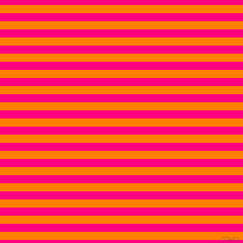 horizontal lines stripes, 16 pixel line width, 16 pixel line spacing, Dark Orange and Deep Pink horizontal lines and stripes seamless tileable