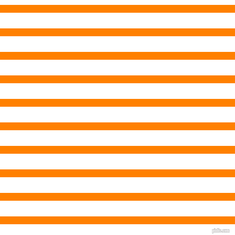 horizontal lines stripes, 16 pixel line width, 32 pixel line spacing, Dark Orange and White horizontal lines and stripes seamless tileable
