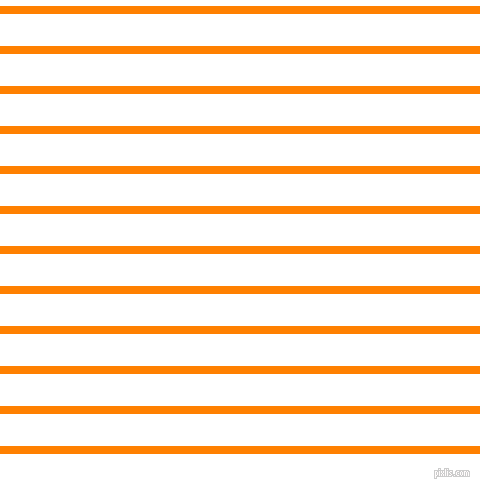 horizontal lines stripes, 8 pixel line width, 32 pixel line spacing, Dark Orange and White horizontal lines and stripes seamless tileable