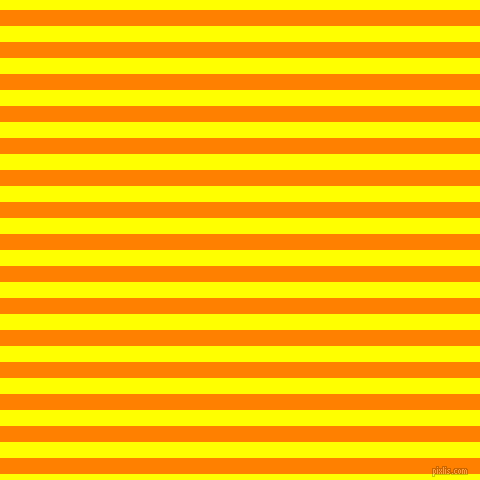 horizontal lines stripes, 16 pixel line width, 16 pixel line spacing, Dark Orange and Yellow horizontal lines and stripes seamless tileable