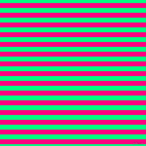 horizontal lines stripes, 16 pixel line width, 16 pixel line spacing, Deep Pink and Spring Green horizontal lines and stripes seamless tileable