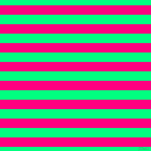 horizontal lines stripes, 32 pixel line width, 32 pixel line spacing, Deep Pink and Spring Green horizontal lines and stripes seamless tileable