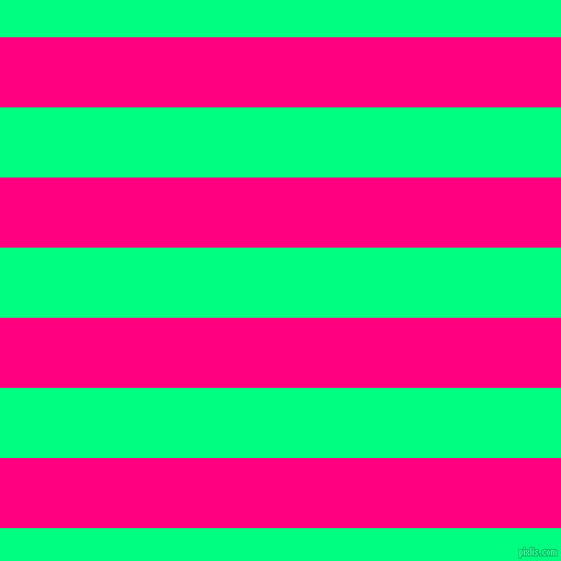 horizontal lines stripes, 64 pixel line width, 64 pixel line spacing, Deep Pink and Spring Green horizontal lines and stripes seamless tileable