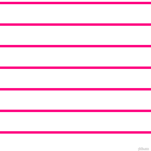 horizontal lines stripes, 8 pixel line width, 64 pixel line spacing, Deep Pink and White horizontal lines and stripes seamless tileable