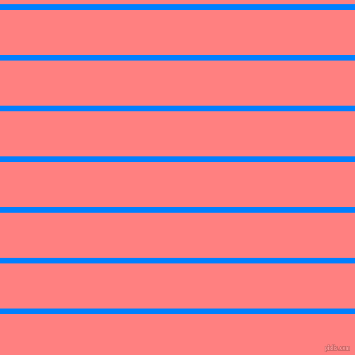 horizontal lines stripes, 8 pixel line width, 64 pixel line spacing, Dodger Blue and Salmon horizontal lines and stripes seamless tileable