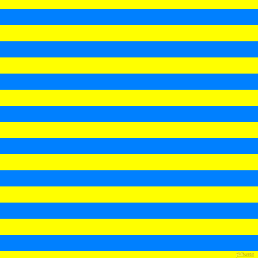 horizontal lines stripes, 32 pixel line width, 32 pixel line spacing, Dodger Blue and Yellow horizontal lines and stripes seamless tileable