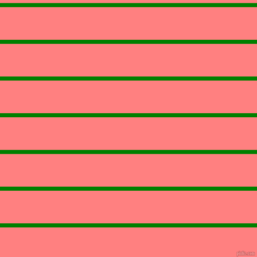 horizontal lines stripes, 8 pixel line width, 64 pixel line spacing, Green and Salmon horizontal lines and stripes seamless tileable