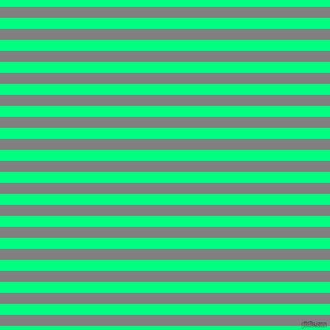 horizontal lines stripes, 16 pixel line width, 16 pixel line spacing, Grey and Spring Green horizontal lines and stripes seamless tileable