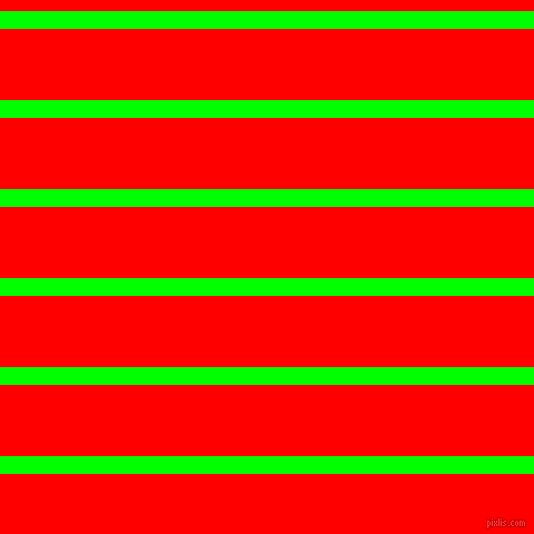 horizontal lines stripes, 16 pixel line width, 64 pixel line spacing, Lime and Red horizontal lines and stripes seamless tileable