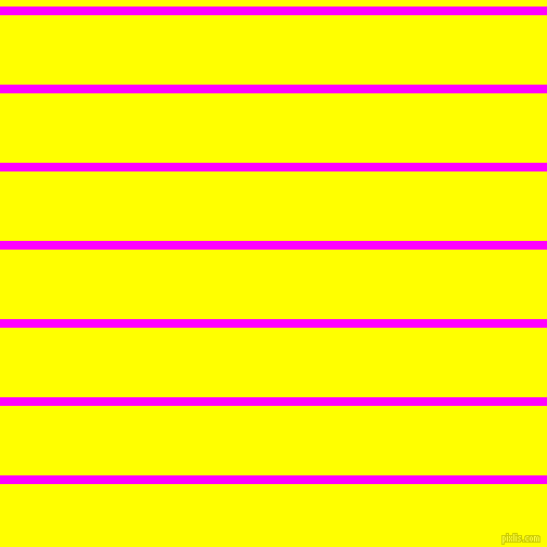 horizontal lines stripes, 8 pixel line width, 64 pixel line spacing, Magenta and Yellow horizontal lines and stripes seamless tileable