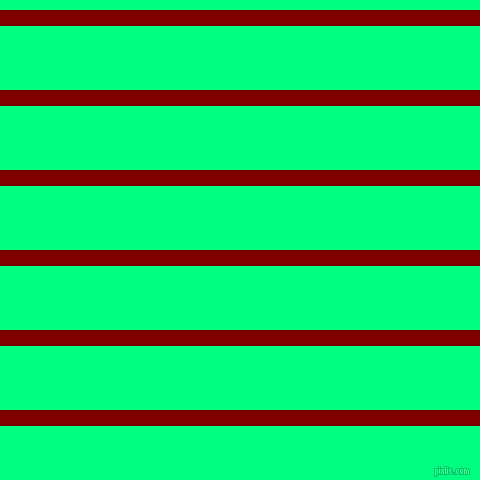horizontal lines stripes, 16 pixel line width, 64 pixel line spacing, Maroon and Spring Green horizontal lines and stripes seamless tileable