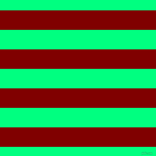horizontal lines stripes, 64 pixel line width, 64 pixel line spacing, Maroon and Spring Green horizontal lines and stripes seamless tileable