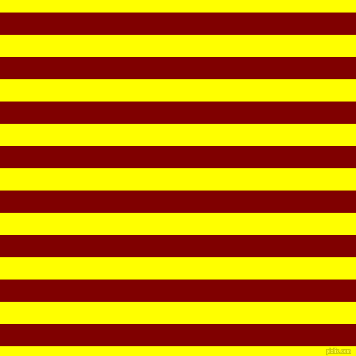 horizontal lines stripes, 32 pixel line width, 32 pixel line spacing, Maroon and Yellow horizontal lines and stripes seamless tileable