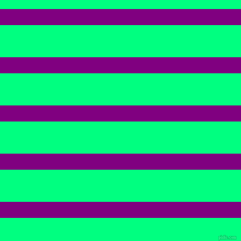 horizontal lines stripes, 32 pixel line width, 64 pixel line spacing, Purple and Spring Green horizontal lines and stripes seamless tileable