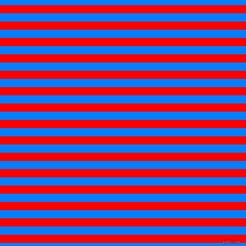 horizontal lines stripes, 16 pixel line width, 16 pixel line spacing, Red and Dodger Blue horizontal lines and stripes seamless tileable