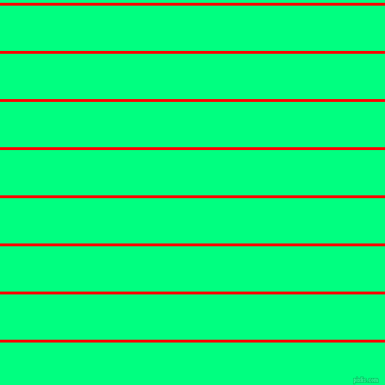 horizontal lines stripes, 4 pixel line width, 64 pixel line spacing, Red and Spring Green horizontal lines and stripes seamless tileable