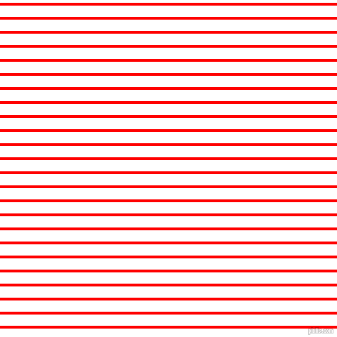 horizontal lines stripes, 4 pixel line width, 16 pixel line spacing, Red and White horizontal lines and stripes seamless tileable