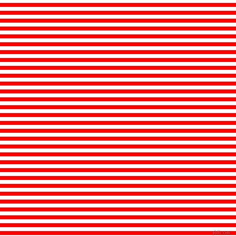 horizontal lines stripes, 8 pixel line width, 8 pixel line spacing, Red and White horizontal lines and stripes seamless tileable