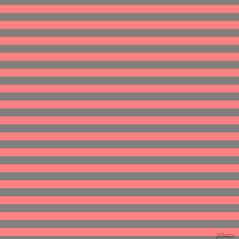 horizontal lines stripes, 16 pixel line width, 16 pixel line spacing, Salmon and Grey horizontal lines and stripes seamless tileable