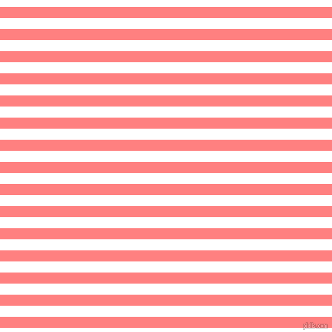 horizontal lines stripes, 16 pixel line width, 16 pixel line spacing, Salmon and White horizontal lines and stripes seamless tileable