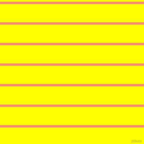 horizontal lines stripes, 8 pixel line width, 64 pixel line spacing, Salmon and Yellow horizontal lines and stripes seamless tileable