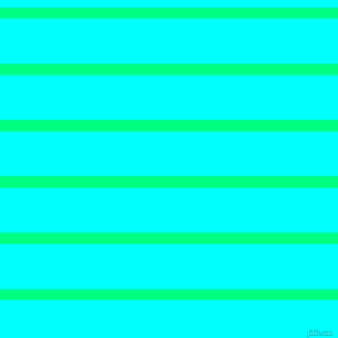 horizontal lines stripes, 16 pixel line width, 64 pixel line spacing, Spring Green and Aqua horizontal lines and stripes seamless tileable