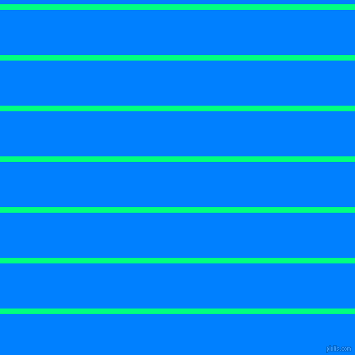 horizontal lines stripes, 8 pixel line width, 64 pixel line spacing, Spring Green and Dodger Blue horizontal lines and stripes seamless tileable