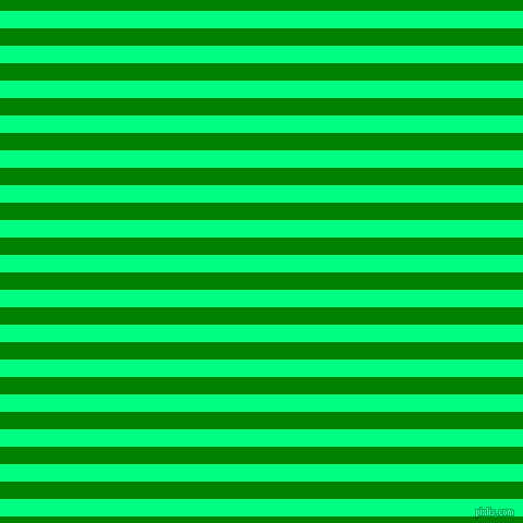 horizontal lines stripes, 16 pixel line width, 16 pixel line spacing, Spring Green and Green horizontal lines and stripes seamless tileable