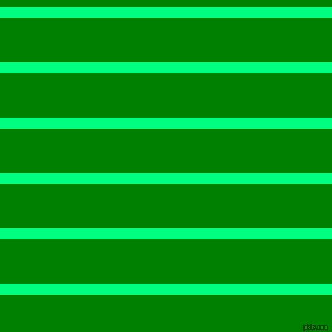 horizontal lines stripes, 16 pixel line width, 64 pixel line spacing, Spring Green and Green horizontal lines and stripes seamless tileable