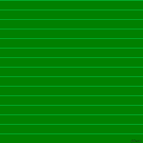 horizontal lines stripes, 1 pixel line width, 32 pixel line spacing, Spring Green and Green horizontal lines and stripes seamless tileable