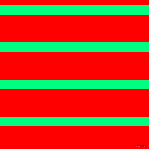 horizontal lines stripes, 32 pixel line width, 96 pixel line spacing, Spring Green and Red horizontal lines and stripes seamless tileable