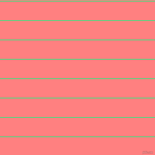horizontal lines stripes, 2 pixel line width, 64 pixel line spacing, Spring Green and Salmon horizontal lines and stripes seamless tileable