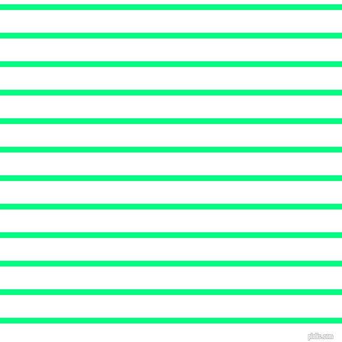 horizontal lines stripes, 8 pixel line width, 32 pixel line spacing, Spring Green and White horizontal lines and stripes seamless tileable