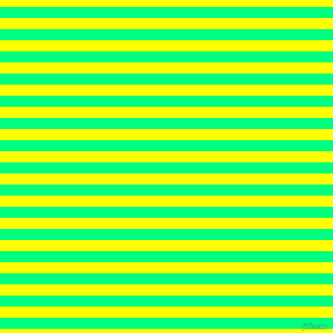 horizontal lines stripes, 16 pixel line width, 16 pixel line spacing, Spring Green and Yellow horizontal lines and stripes seamless tileable
