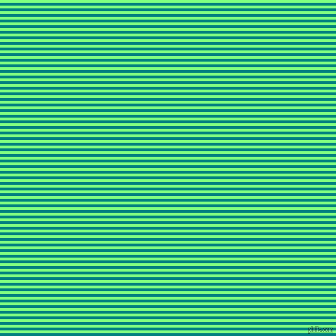 horizontal lines stripes, 4 pixel line width, 4 pixel line spacing, Teal and Mint Green horizontal lines and stripes seamless tileable