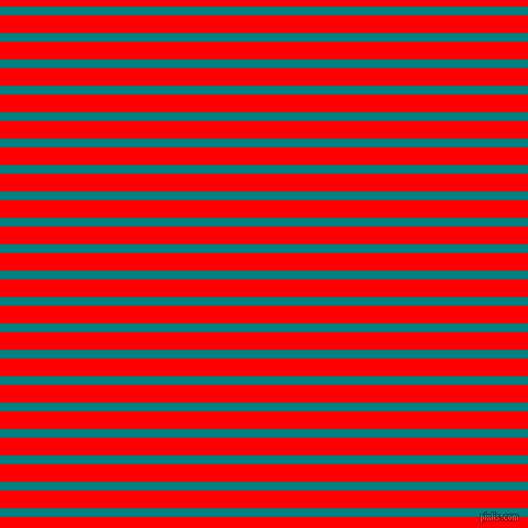 horizontal lines stripes, 8 pixel line width, 16 pixel line spacing, Teal and Red horizontal lines and stripes seamless tileable