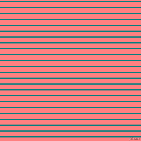 horizontal lines stripes, 4 pixel line width, 16 pixel line spacing, Teal and Salmon horizontal lines and stripes seamless tileable