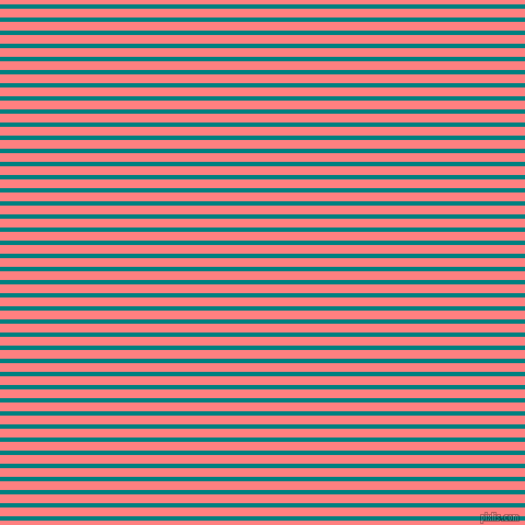 horizontal lines stripes, 4 pixel line width, 8 pixel line spacing, Teal and Salmon horizontal lines and stripes seamless tileable