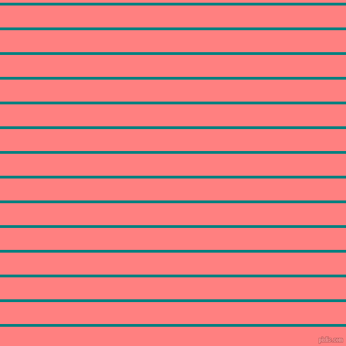 horizontal lines stripes, 4 pixel line width, 32 pixel line spacing, Teal and Salmon horizontal lines and stripes seamless tileable